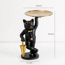 GobekUsa Bulldog Resin Statue Tray: Home Decor Sculpture Figurine Study Room Ornament