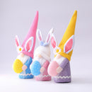 Easter Plush Gnome Tabletop Set, Colorful Bunny and Eggs