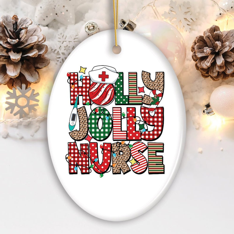 Santa's Favorite Nurse Christmas Ornament Bundle Set of Four