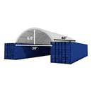 Reinforced 20'x40' Double Truss Container Shelter