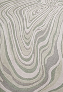 Fossil Modern Style Ivory Hand Tufted 5x7 Wool Rug