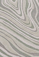 Fossil Modern Style Ivory Hand Tufted 5x7 Wool Rug