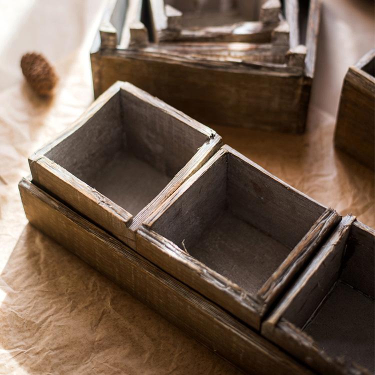 Four Piece Solid Wood Table Box Set