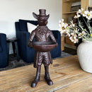 Standing Fox Bronze Bowl | Dapper Critters Collection by Decor Steals