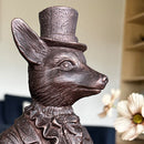 Standing Fox Bronze Bowl | Dapper Critters Collection by Decor Steals