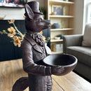 Standing Fox Bronze Bowl | Dapper Critters Collection by Decor Steals