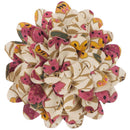 4 Inch Floral Print Cotton Blend Flower Pin