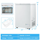 3.5/5 Cu.ft Compact Chest Freezer with Basket