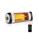 1500W Wall-Mounted Electric Heater Patio Infrared Heater with Remote Control by LJGDeals