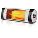 1500W Wall-Mounted Electric Heater Patio Infrared Heater with Remote Control by LJGDeals
