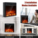 18 Inch 1500W Electric Fireplace Freestanding and Recessed Heater by LJGDeals