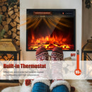 18 Inch 1500W Electric Fireplace Freestanding and Recessed Heater by LJGDeals