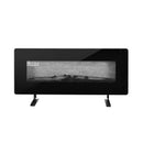 42 Inch Electric Wall Mounted Freestanding Fireplace with Remote Control-Black by LJGDeals