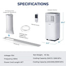 8000 BTU 3-in-1 Air Cooler with Dehumidifier and Fan Mode by LJGDeals