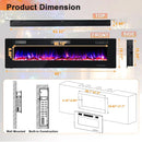 68" Ultra-Thin Recessed Electric Fireplace by LJGDeals