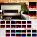 68" Ultra-Thin Recessed Electric Fireplace by LJGDeals