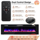 68" Ultra-Thin Recessed Electric Fireplace by LJGDeals