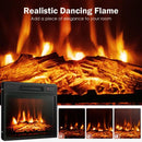 18/23 Inch Electric Fireplace Inserted with Adjustable LED Flame-23 inches by LJGDeals
