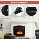 18/23 Inch Electric Fireplace Inserted with Adjustable LED Flame-23 inches by LJGDeals