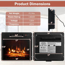 18/23 Inch Electric Fireplace Inserted with Adjustable LED Flame-23 inches by LJGDeals