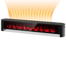 1400W Electric Baseboard Heater with Realistic Multicolor Flame-Black by LJGDeals