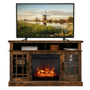 48 Inch Electric Fireplace TV Stand with Cabinets for TVs Up to 5 by LJGDeals