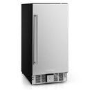 Compact Refrigerator with Adjustable Thermostat and Stainless Steel Door-Silver by LJGDeals