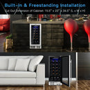 15 Inch 30-Bottle Wine Cooler with Temperature Memory by DirectDeals