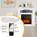 18 Inch 1400W Electric TV Stand Fireplace with Shelf by LJGDeals