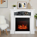 18 Inch 1400W Electric TV Stand Fireplace with Shelf by LJGDeals
