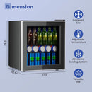 60 Can Beverage Mini Refrigerator with Glass Door by LJGDeals