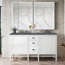 James Martin Addison 60" Double Bathroom Vanity, Glossy White