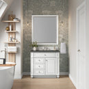 James Martin Bristol 36" Single Bathroom Vanity, Bright White