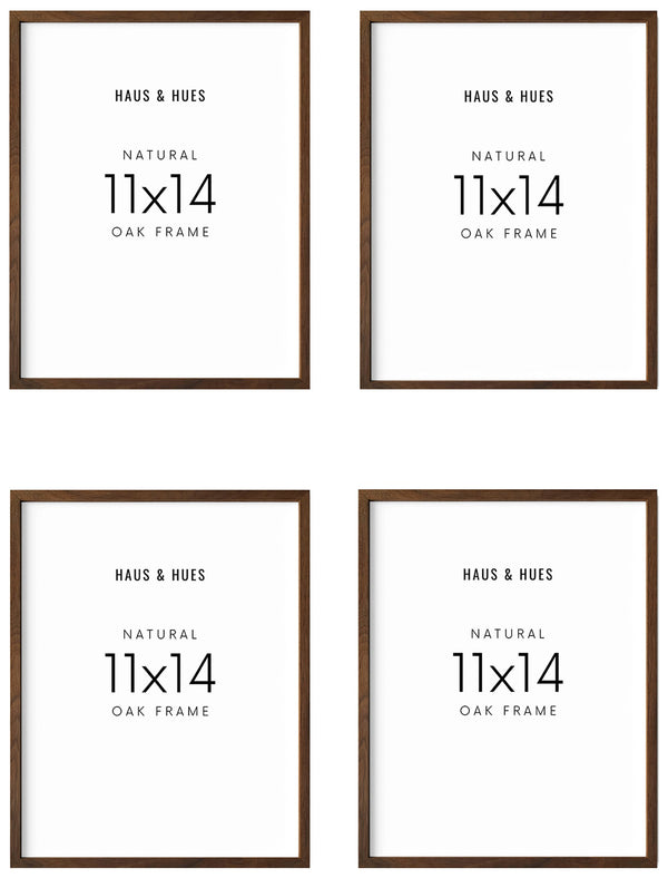 11x14 in, Set of 4, Walnut Oak Frame, photo 2 of 4
