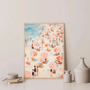 GobekUsa Frameless Summer People Swimming Canvas Wall Art