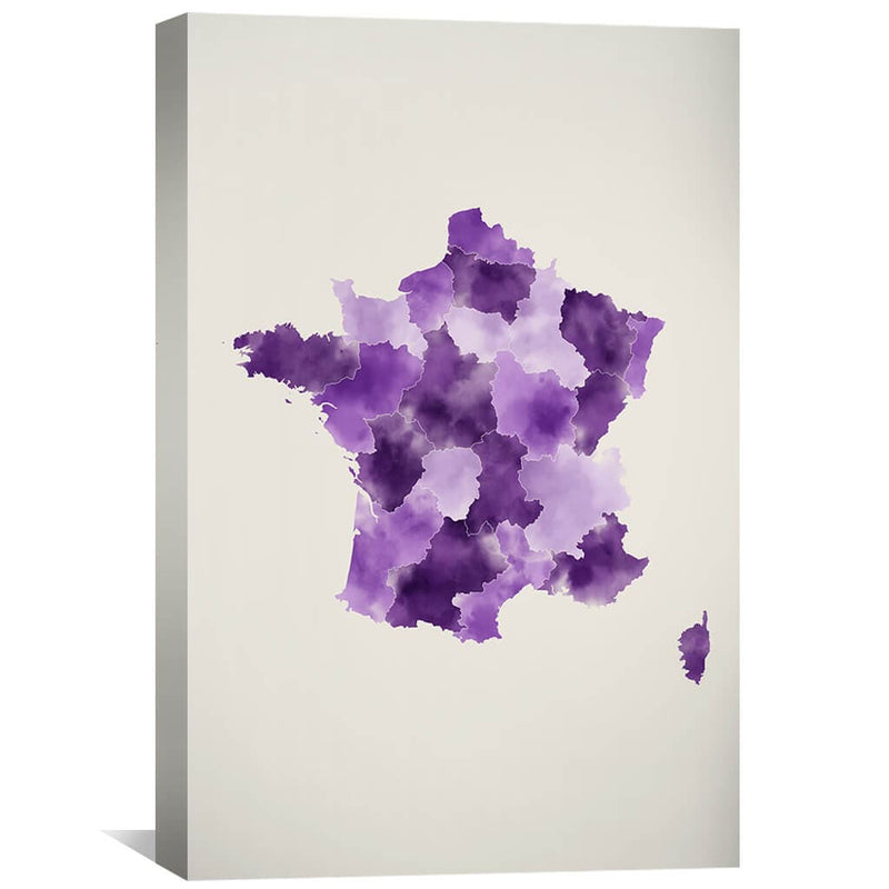 France Watercolor Canvas