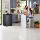 Free Standing Upright Freezer with Removable Shelf, Adjustable Thermostat, Compact Reversible Single Door Vertical Freezers by Kismile