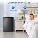 Free Standing Upright Freezer with Removable Shelf, Adjustable Thermostat, Compact Reversible Single Door Vertical Freezers by Kismile