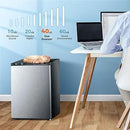 Free Standing Upright Freezer with Removable Shelf, Adjustable Thermostat, Compact Reversible Single Door Vertical Freezers by Kismile