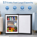 Free Standing Upright Freezer with Removable Shelf, Adjustable Thermostat, Compact Reversible Single Door Vertical Freezers by Kismile