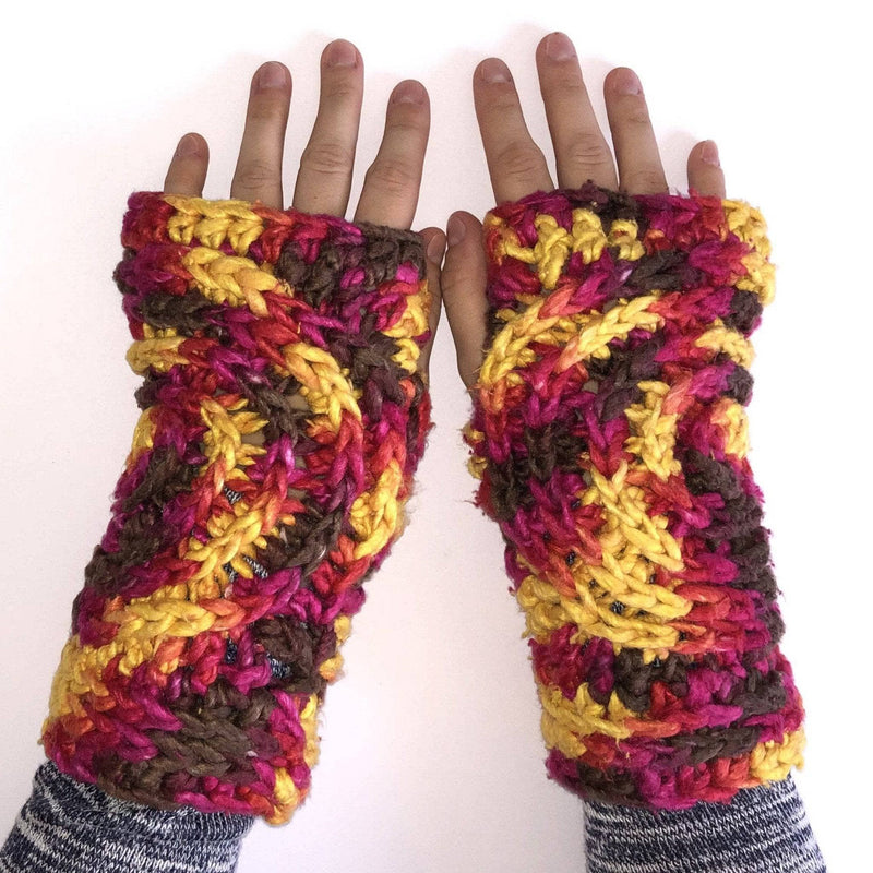 Freeform Gauntlet Crochet Pattern