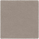 Brockton Solid Gray Wool Rug