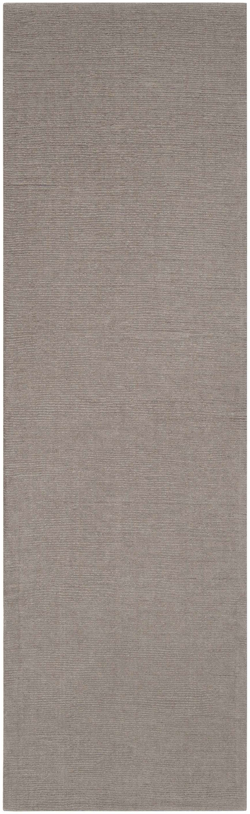 Brockton Solid Gray Wool Rug