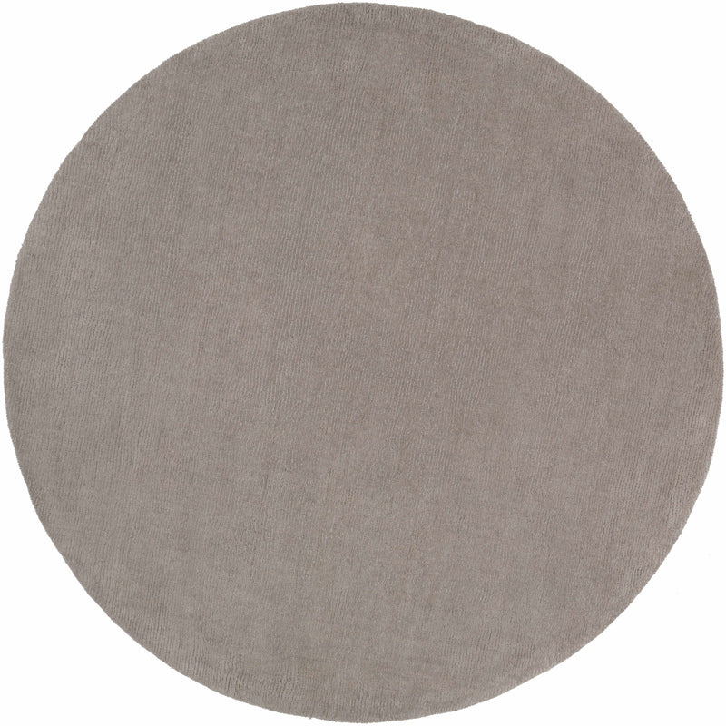 Brockton Solid Gray Wool Rug