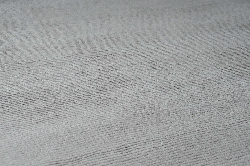 Brockton Solid Gray Wool Rug
