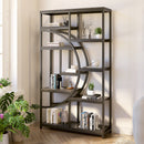 Freestanding Bookshelf, 68.9" Etagere Bookcase with 9 Open Shelves