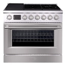 36” Freestanding Gas Range with 6 Sealed Burners Cooktop, Natural Gas/LP Convertible - AK-G36N05A-BS