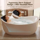 Nuvia Verano Freestanding Whirlpool Air Bubble LED Massage Bathtub (SAK47639)
