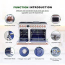 48“ Freestanding Custom Gas Range with 8 Sealed Burners Cooktop, Rapid Convection Oven, Natural Gas/LP Convertible - AK-G48N05A-1