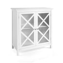 Freestanding Kitchen Buffet Cabinet with Glass Doors and Adjustable Shelf by LJGDeals